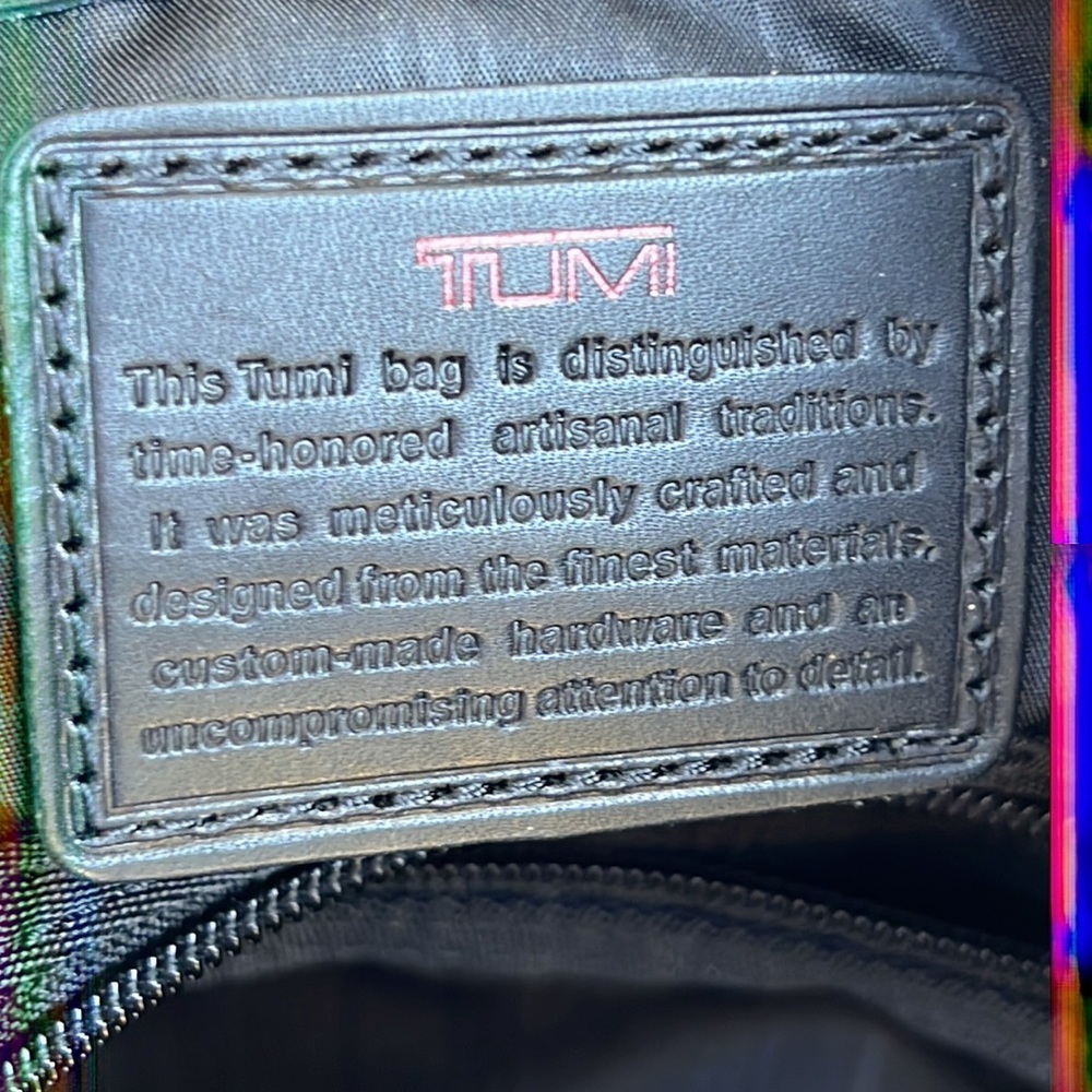 TUMI Black Nylon Crossbody Shoulder Messenger Computer Bag - Picture 11 of 11